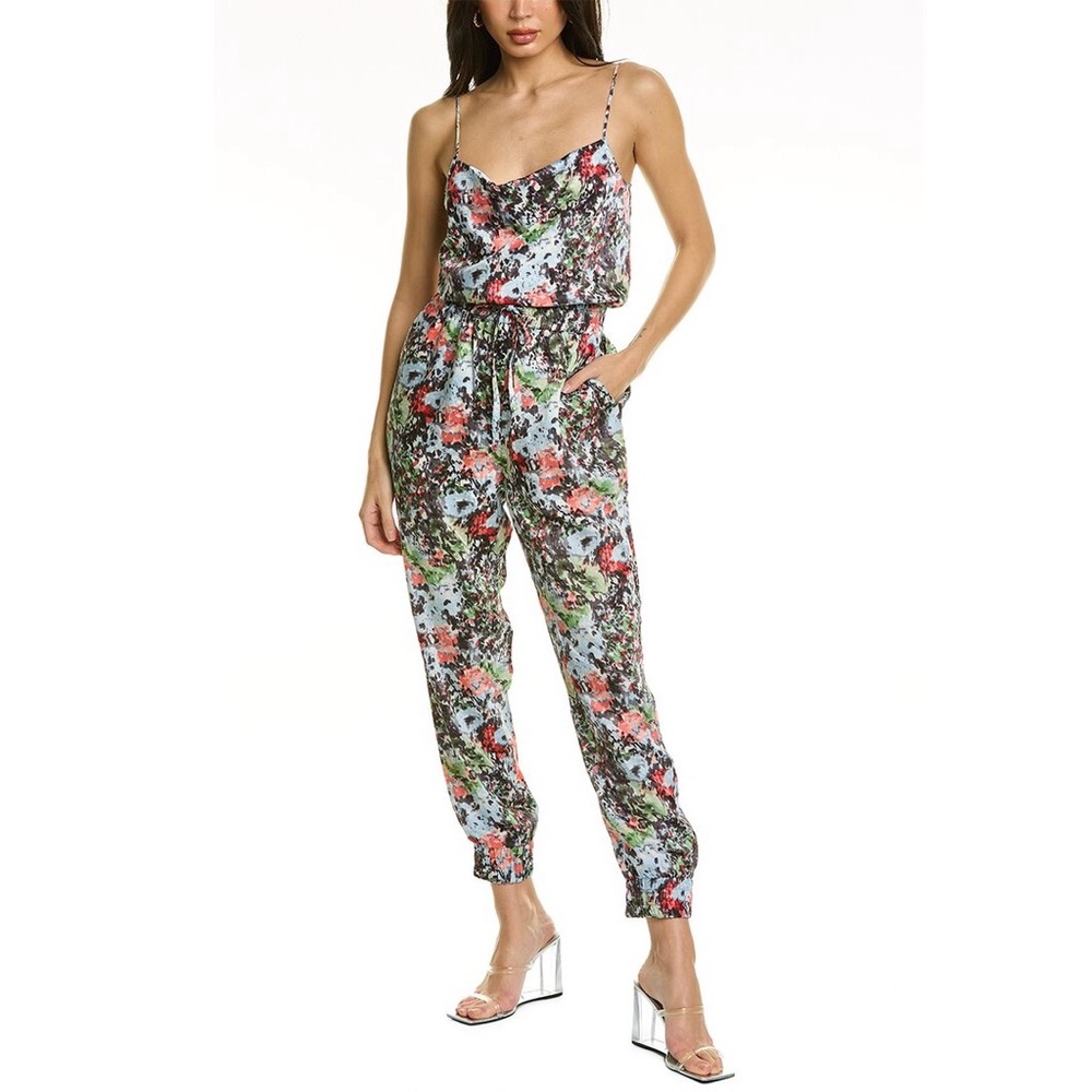 Cinq À Sept Finnley Impressionist Floral Jumpsuit
